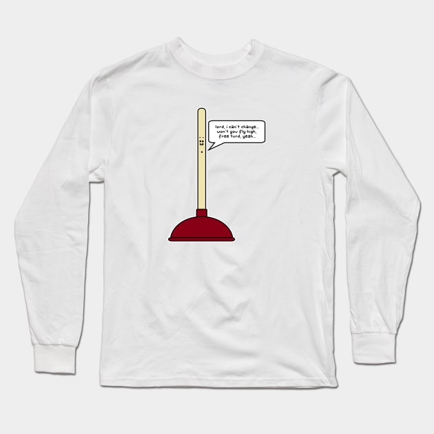 free turd Long Sleeve T-Shirt by paintbydumbers